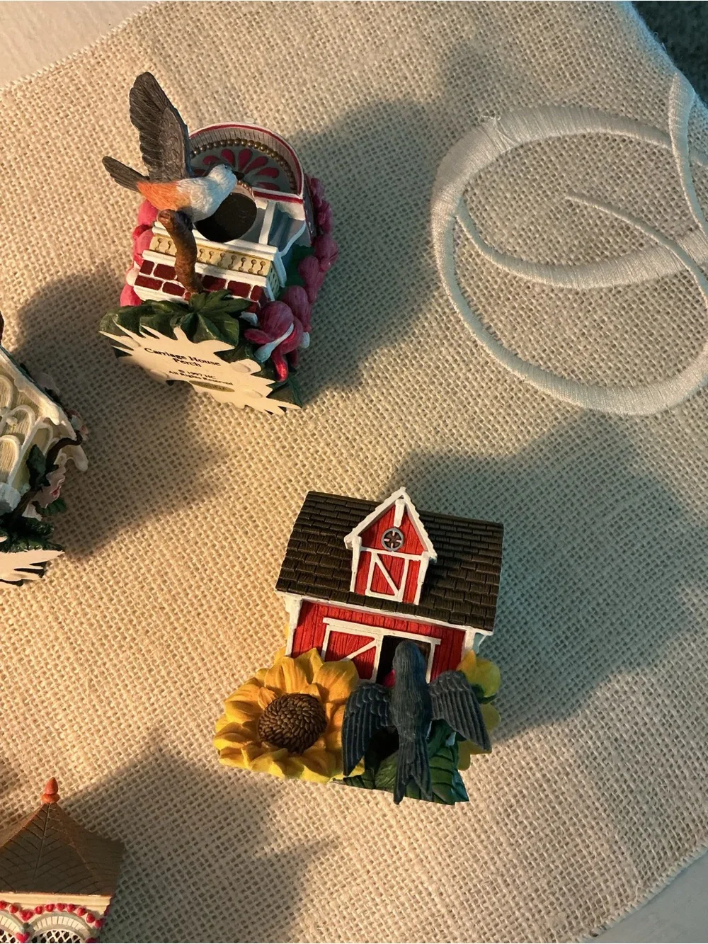 HC Mini Birdhouse Figurine Set of 7